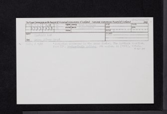 Traprain Law, 'Traprain Treasure', NT57SE 1.18, Ordnance Survey index card, page number 2, Recto