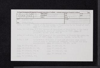 Traprain Law, NT57SE 1.24, Ordnance Survey index card, page number 2, Recto