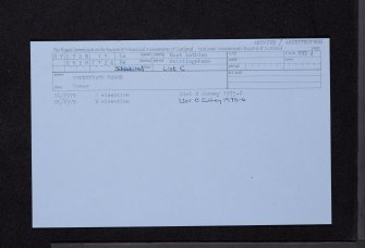 Stoneypath Tower, NT57SE 11, Ordnance Survey index card, Recto