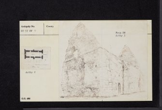 Haddington, Bullet Loan, St Martin's Church, NT57SW 5, Ordnance Survey index card, Recto