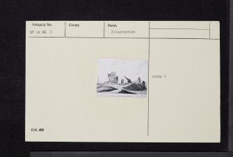 North Berwick, St Andrew's Church And Burial-Ground, NT58NE 3, Ordnance Survey index card, Recto