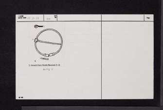 Leckmoram Ness, NT58NE 20, Ordnance Survey index card, Recto