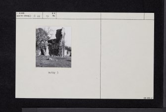 Waughton Castle And Garden Wall, NT58SE 19, Ordnance Survey index card, Recto