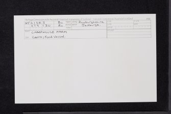 Camphouse Farm, NT61SE 3, Ordnance Survey index card, Recto