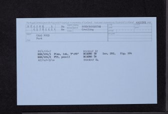 Crag Wood, NT62NE 3, Ordnance Survey index card, Recto