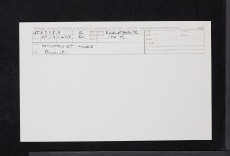 Monteviot House, Dovecot, NT62SE 9, Ordnance Survey index card, Recto