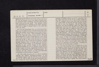Cappuck, NT62SE 39, Ordnance Survey index card, page number 2, Verso