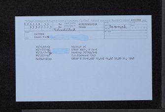 Cappuck, NT62SE 39, Ordnance Survey index card, Recto