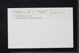 Rutherford Village, NT63SE 11, Ordnance Survey index card, Recto