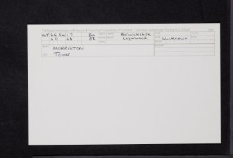 Morriston, NT64SW 17, Ordnance Survey index card, Recto