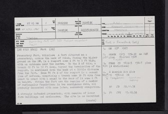 Wrunklaw, NT65NE 1, Ordnance Survey index card, page number 1, Recto