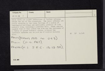 Wrunklaw, NT65NE 1, Ordnance Survey index card, page number 3, Recto