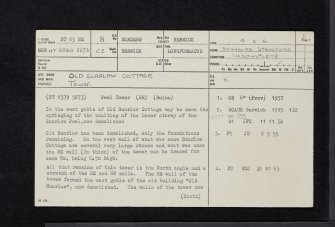 Watch Water Reservoir, NT65NE 8, Ordnance Survey index card, page number 1, Recto