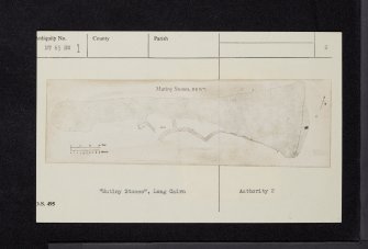 Mutiny Stones, NT65NW 1, Ordnance Survey index card, page number 2, Verso