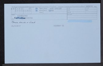 Birkcleuch, NT66NE 18, Ordnance Survey index card, Recto