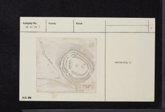 White Castle, NT66NW 1, Ordnance Survey index card, page number 2, Verso