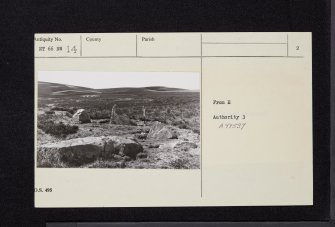'The Nine Stones', NT66NW 14, Ordnance Survey index card, page number 2, Verso