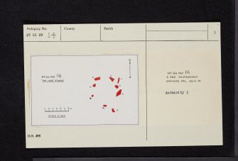 'The Nine Stones', NT66NW 14, Ordnance Survey index card, page number 3, Recto