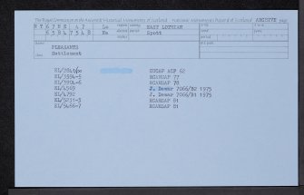 Pleasants, NT67NE 47, Ordnance Survey index card, Recto