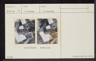 Pleasants, NT67NE 47, Ordnance Survey index card, Recto