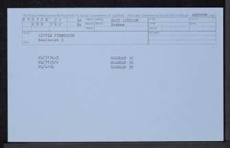 Little Pinkerton, NT67NE 71, Ordnance Survey index card, Recto