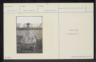 Stenton, Rood Well, NT67SW 7, Ordnance Survey index card, page number 2, Verso