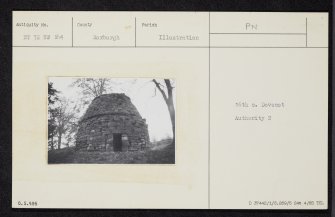 Grahamslaw Dovecot, NT72NW 24, Ordnance Survey index card, Recto