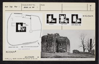 Cessford Castle, NT72SW 2, Ordnance Survey index card, page number 6, Verso