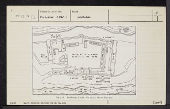 Roxburgh Castle, NT73SW 12, Ordnance Survey index card, page number 5, Recto