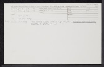 West Kelso, NT73SW 51, Ordnance Survey index card, Recto