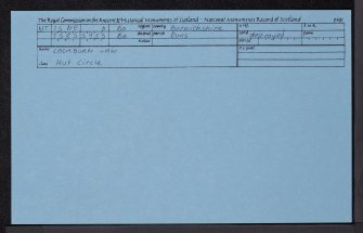 Cockburn Law, NT75NE 6, Ordnance Survey index card, Recto