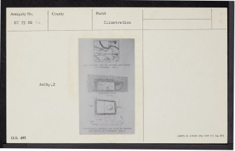 Cumledge, NT75NE 14, Ordnance Survey index card, Recto