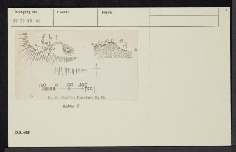 Tower Farm West, NT76NE 16, Ordnance Survey index card, Recto