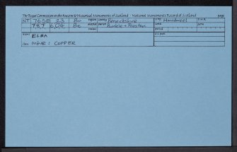 Elba, NT76SE 23, Ordnance Survey index card, Recto