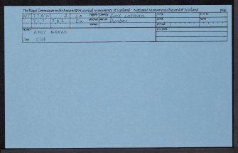 East Barns, NT77NW 3, Ordnance Survey index card, Recto