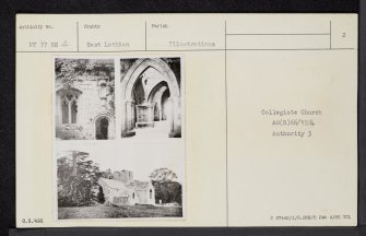 Dunglass, NT77SE 4, Ordnance Survey index card, page number 2, Recto