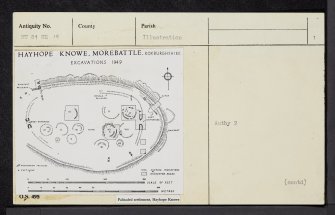 Hayhope Knowe, NT81NE 18, Ordnance Survey index card, page number 1, Recto