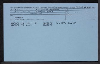Burnhead, NT82NW 41, Ordnance Survey index card, Recto