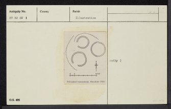 Shoulder Hill, NT82SW 1, Ordnance Survey index card, Recto