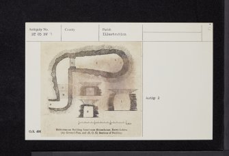 Broomhouse Mains, NT85NW 9, Ordnance Survey index card, Recto