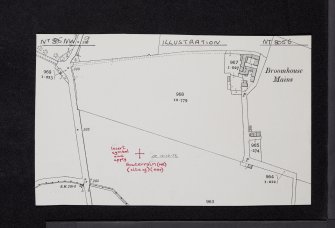 Broomhouse Mains, NT85NW 9, Ordnance Survey index card, Recto