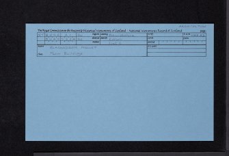 Blackadder Mount, Steading, NT85SE 21, Ordnance Survey index card, Recto