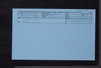 Sinclair's Hill, General, NT85SW 15, Ordnance Survey index card, Recto