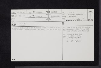 Reston, NT86SE 28, Ordnance Survey index card, page number 1, Recto