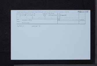 Ardwell Mill, NX04NE 29, Ordnance Survey index card, Recto