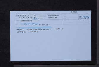 Kirklauchline, NX05SW 6, Ordnance Survey index card, Recto