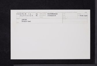 Awhirk, NX05SW 14, Ordnance Survey index card, Recto