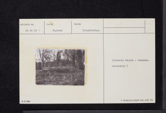 Kirkcolm, St Columba's Old Parish Church, Graveyard And Well, NX06NW 2, Ordnance Survey index card, Recto