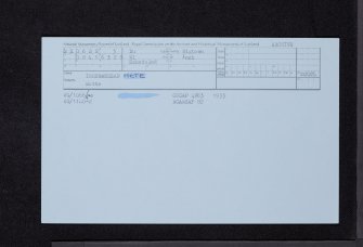 Innermessan Mote, NX06SE 3, Ordnance Survey index card, Recto