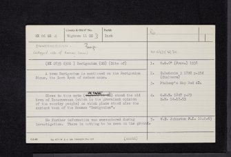 Innermessan, NX06SE 4, Ordnance Survey index card, Recto